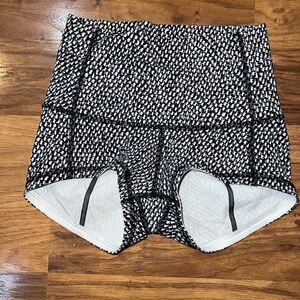 Lululemon Black and White Patterned Shorts